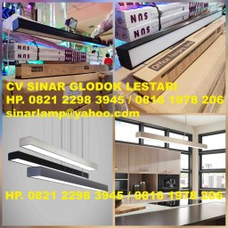 Lampu Gantung LED Linear Pendant Light Hanging Lamp 40W